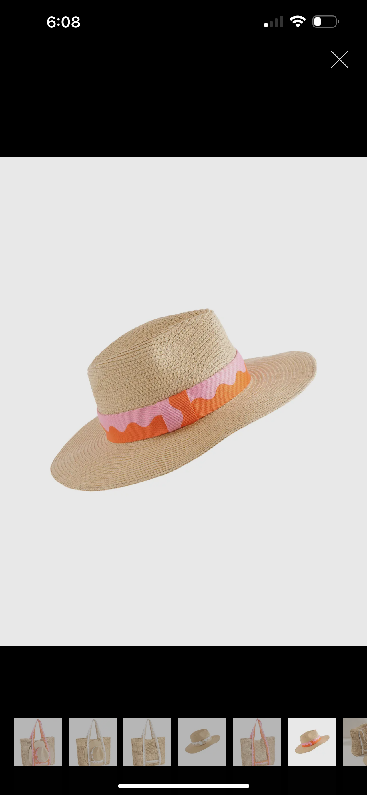 Pink Antigua Beach Tote and Hat Set - Pink Peonies