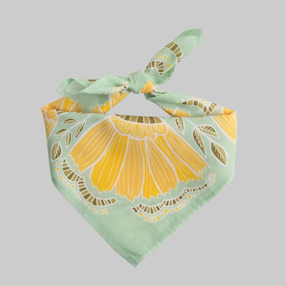 No. 044 Hazel Bandana - Pink Peonies