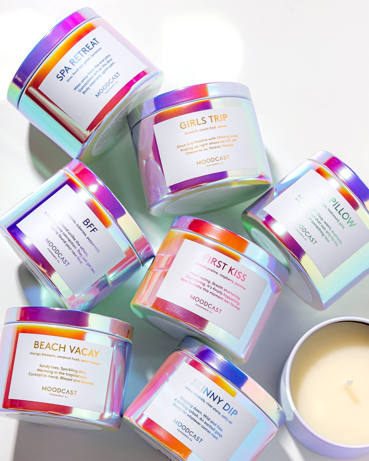 Coconut Wax Candle - Vibes - Girls Trip - 3 oz Tin - Pink Peonies