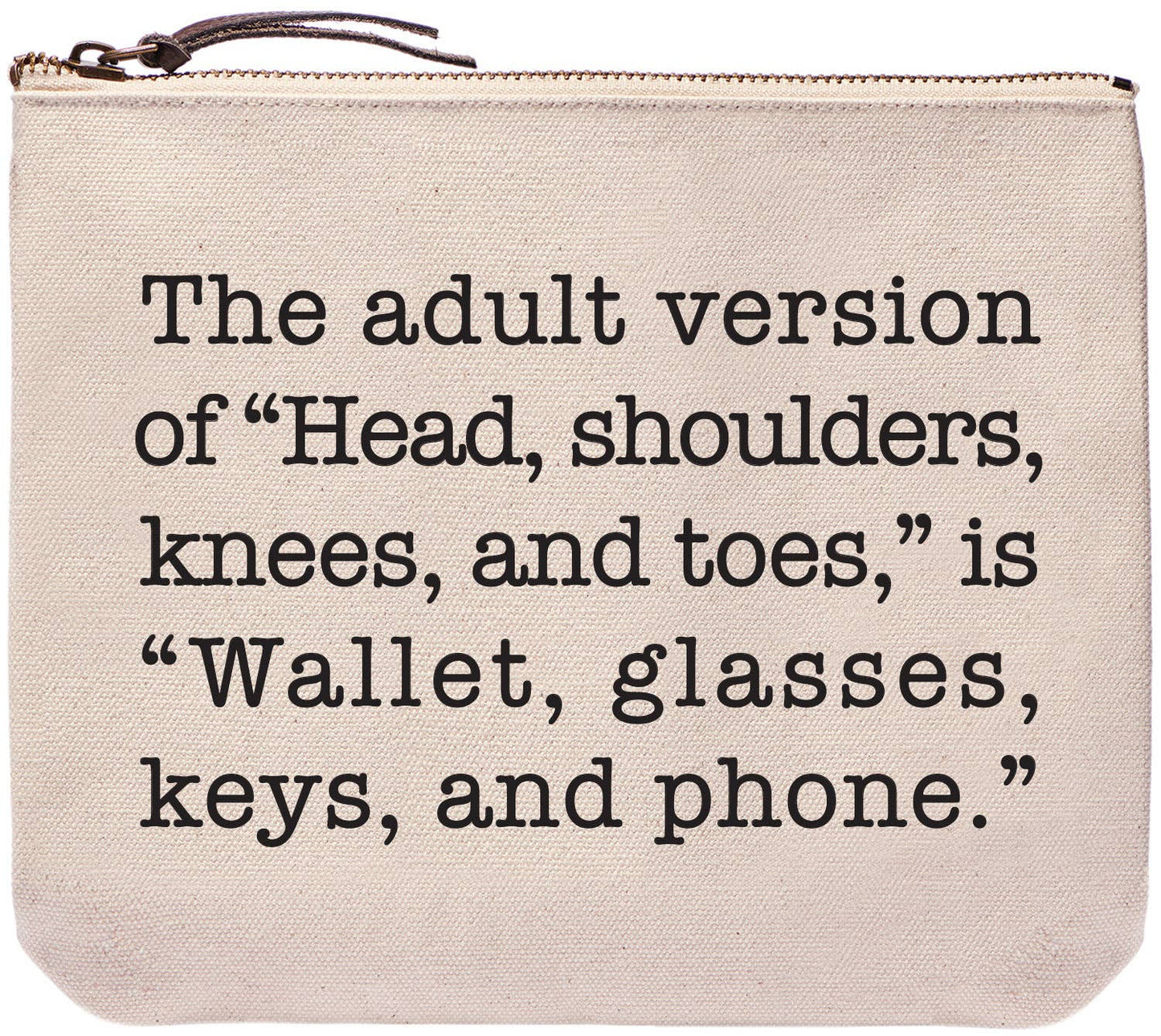 9" Canvas Zipper Pouch: Wallet Glasses Keys and Phone - Pink Peonies