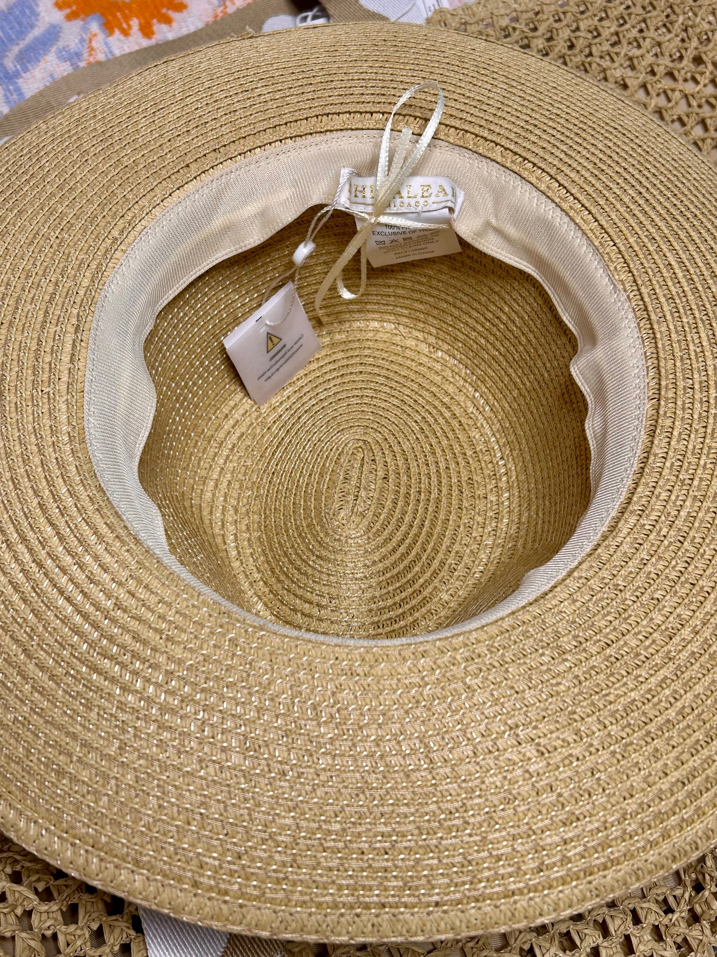 Sand Antigua Beach Tote and Hat Set - Pink Peonies
