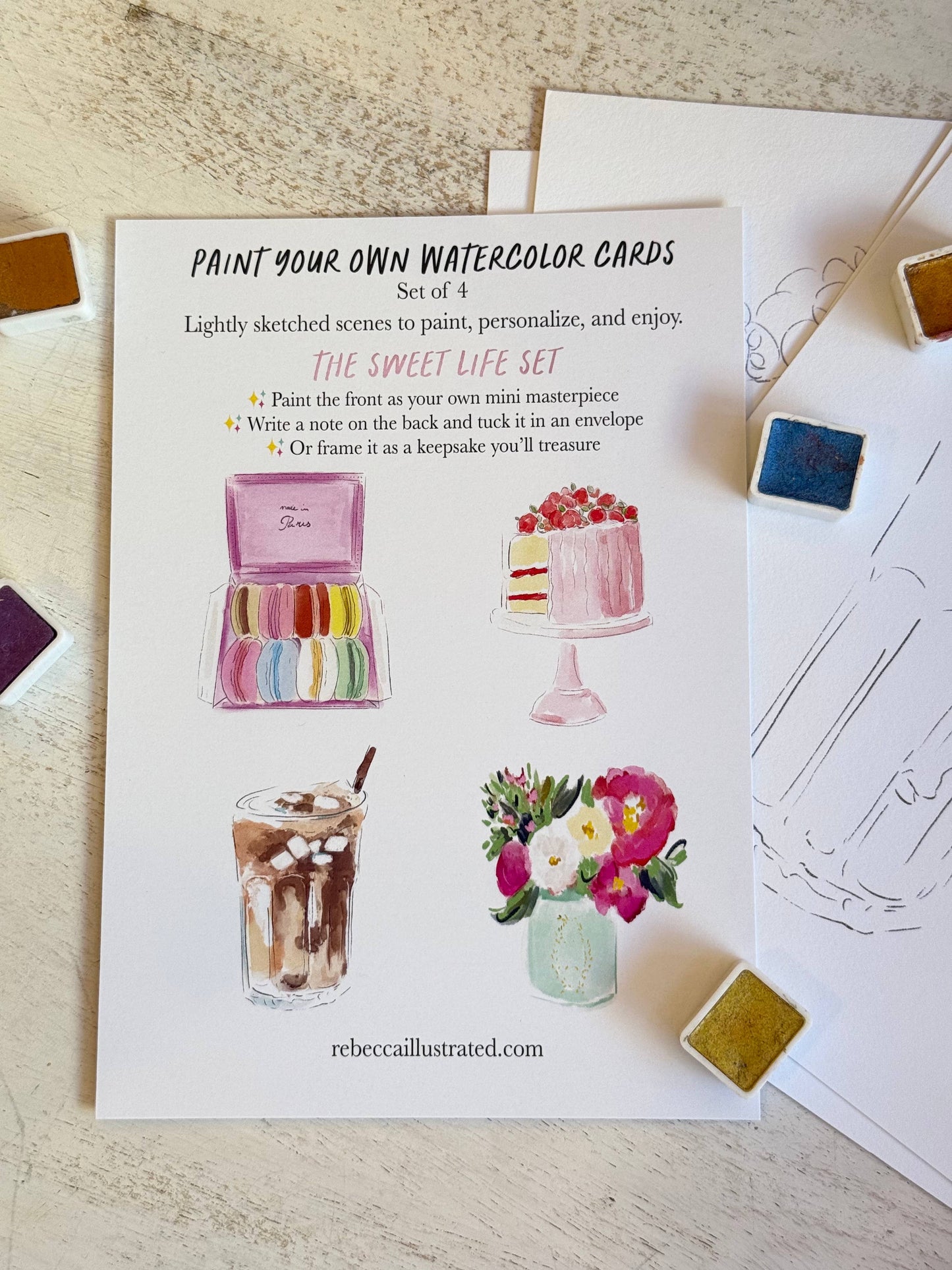 Paint your Own:The Sweet Life - Pink Peonies