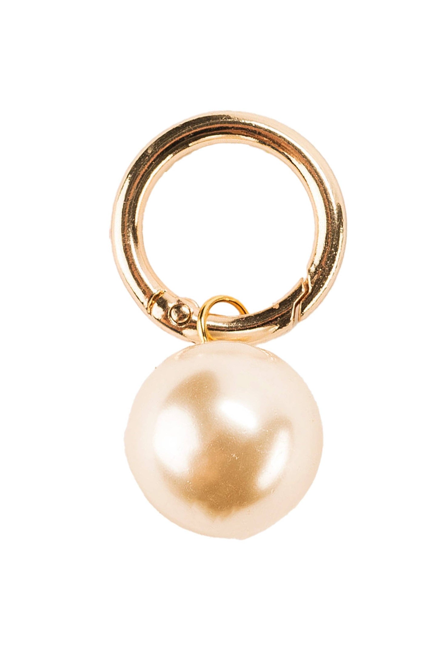 Audrey Pearl Bag Charm: BLUSH - Pink Peonies