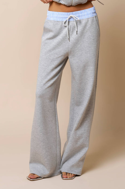 Color Block Straight Leg Sweatpants