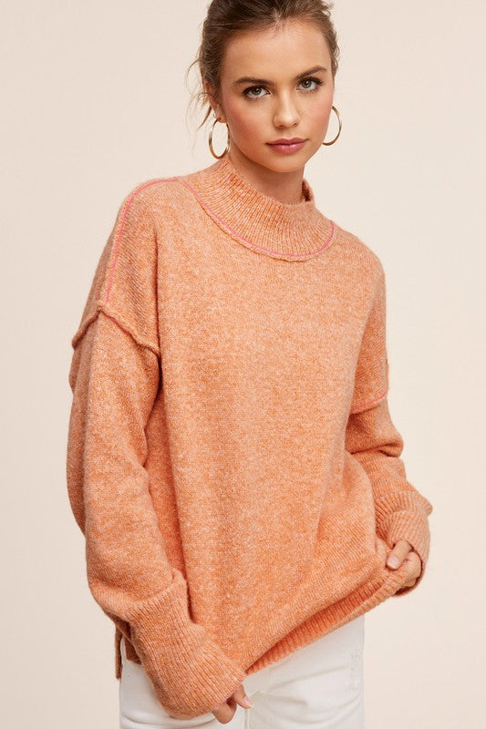 Ella Sweater: Pumpkin or Taupe