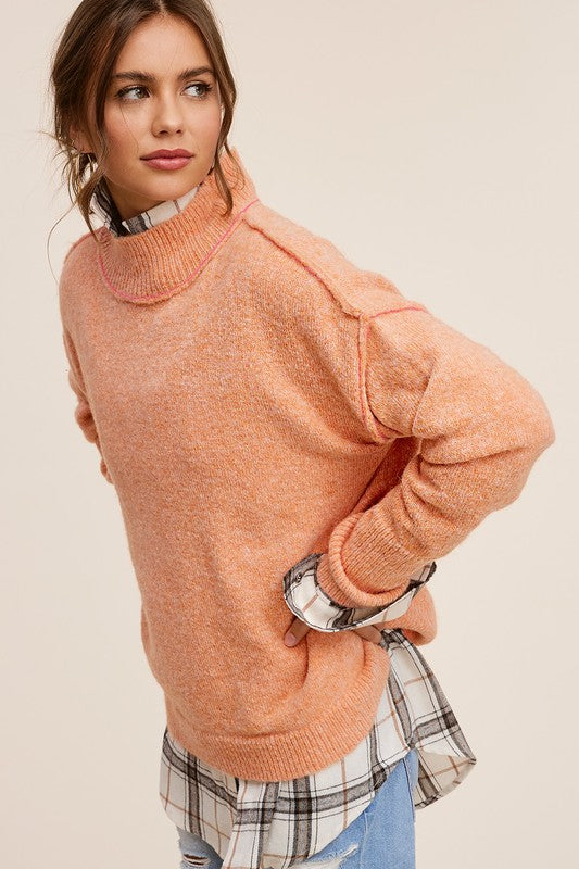 Ella Sweater: Pumpkin or Taupe