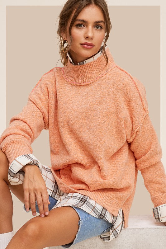 Ella Sweater: Pumpkin or Taupe