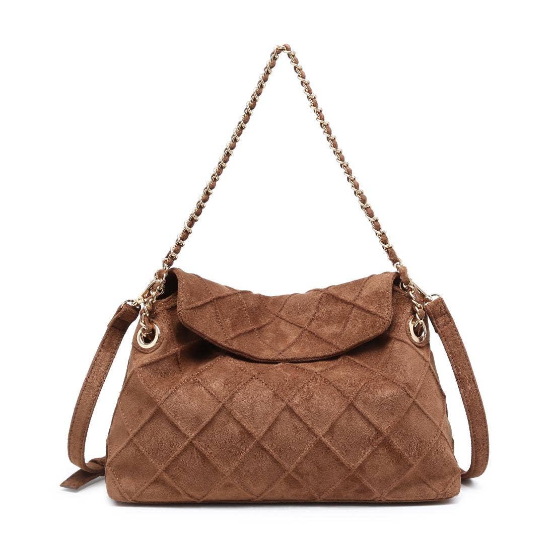 Crew Hobo: Brown - Pink Peonies