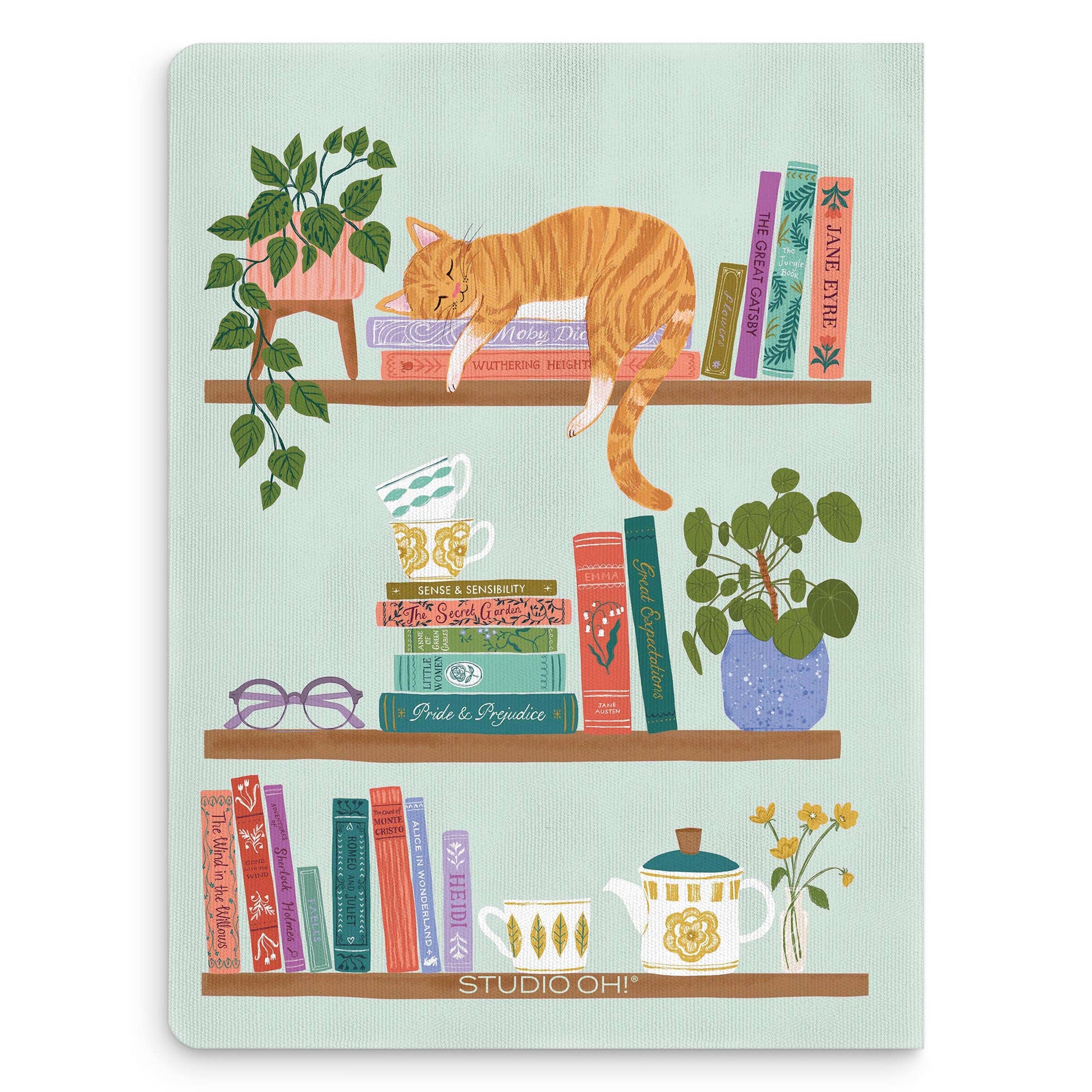 Cozy Reads Medium Deconstructed Journal - Pink Peonies