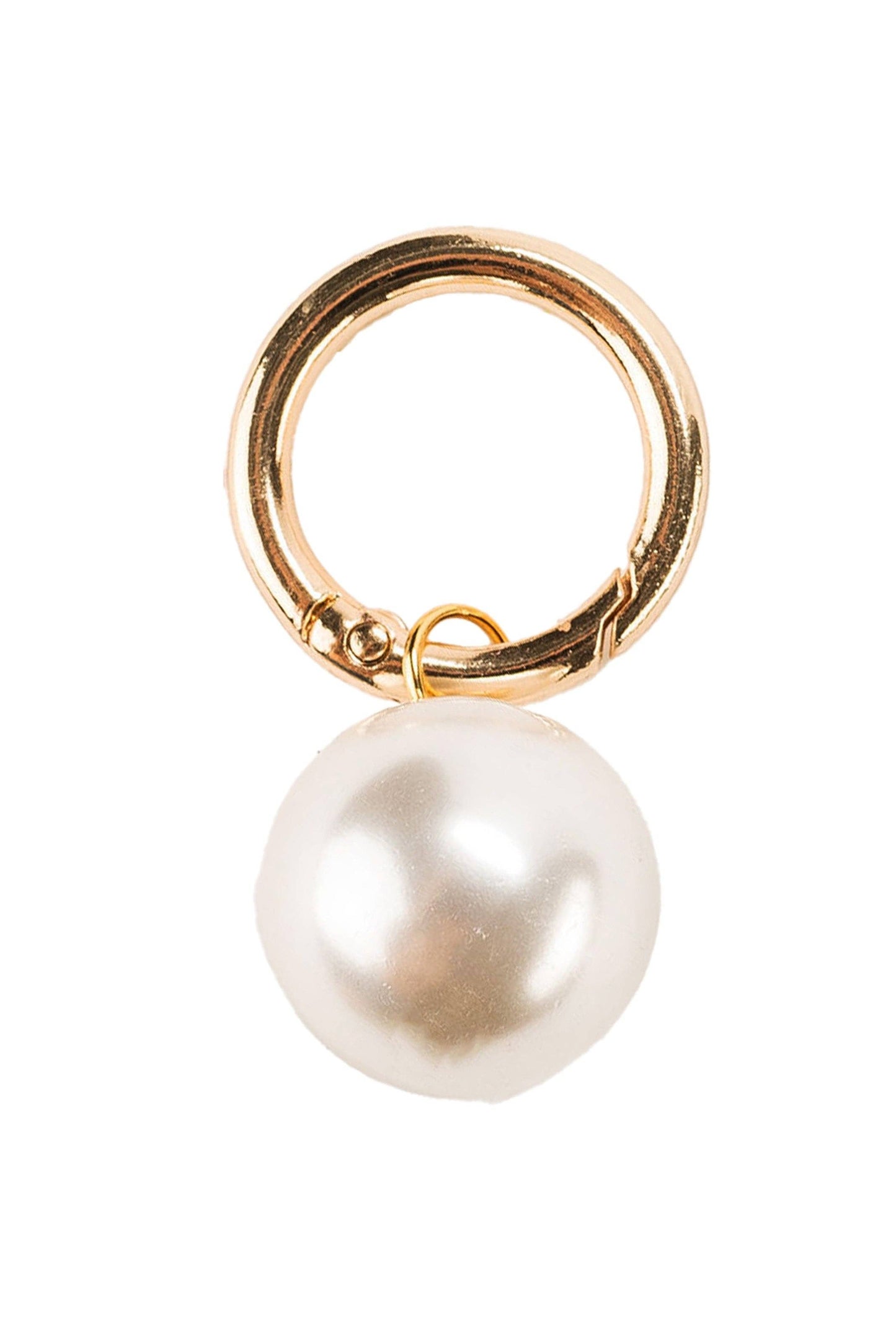 Audrey Pearl Bag Charm: BLUSH - Pink Peonies