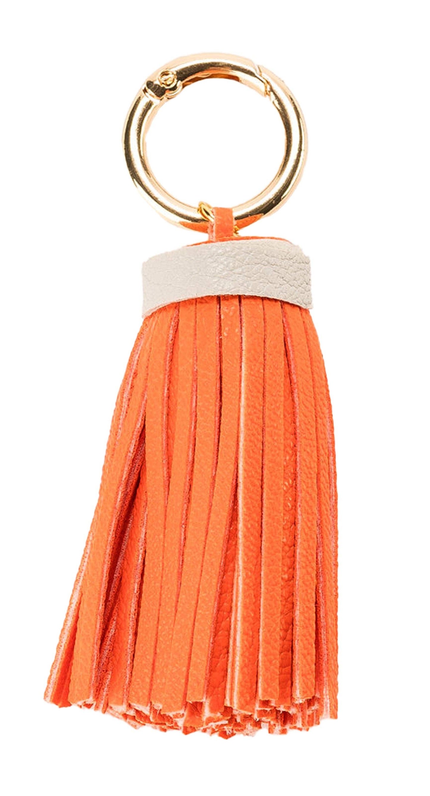 Two-Tone Tassel: ORANGE - Pink Peonies
