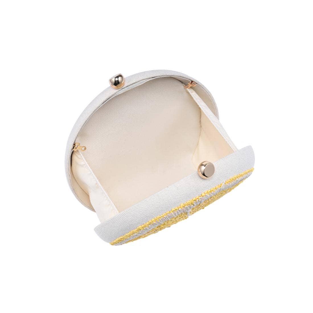 Lemon Evening Bag: Lemon - Pink Peonies