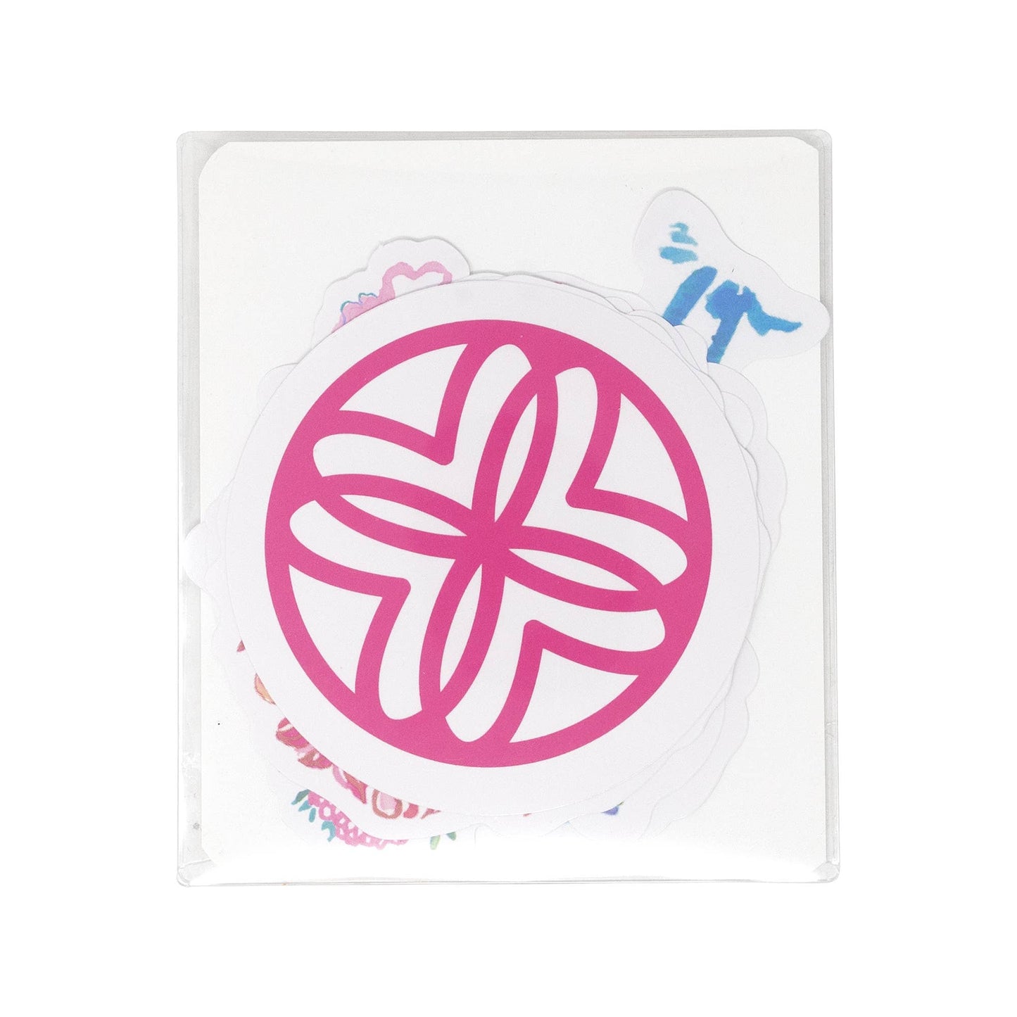 Jumbo Sticker Set, Assorted - Pink Peonies