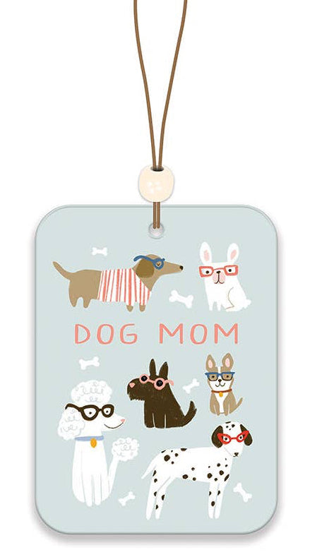 Dog Mom Car Air Freshener - Pink Peonies