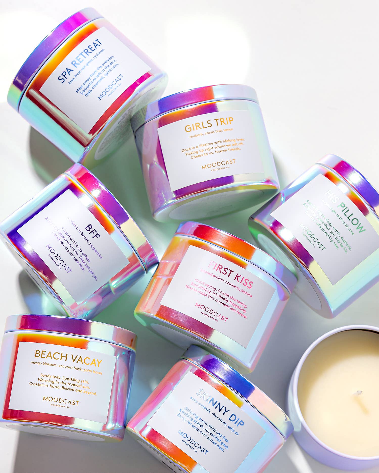 Coconut Wax Candle - Vibes - Girls Trip - 3 oz Tin - Pink Peonies