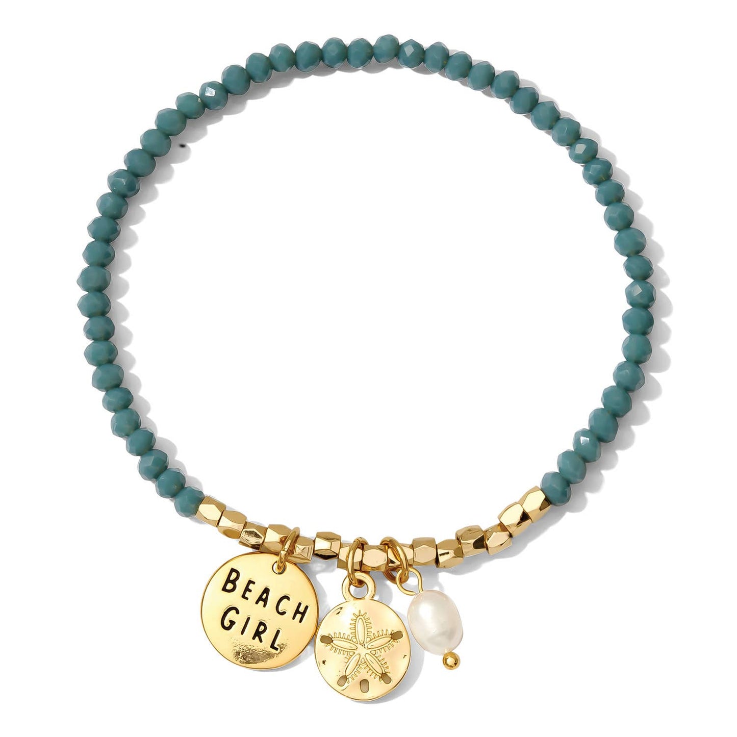 Beach Girl Bracelet - Pink Peonies