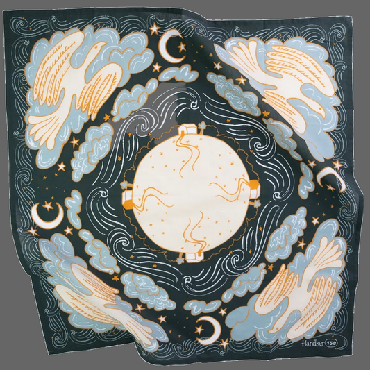 No. 158 Luna Bandana - Pink Peonies