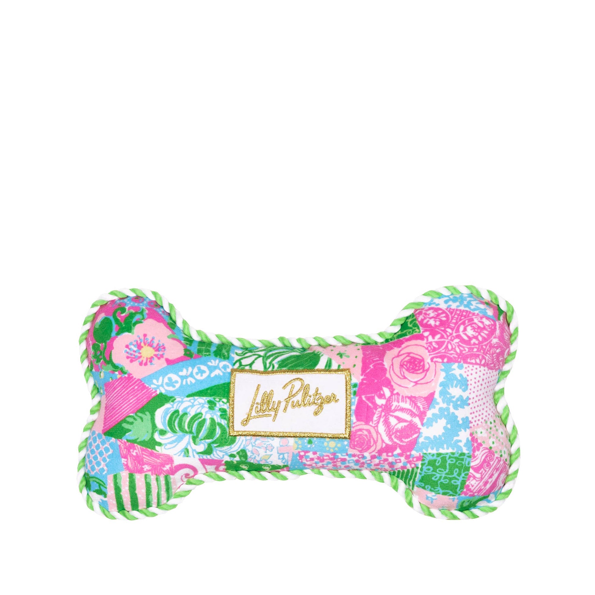 Pet Toy, Crazy Quilt Home - Pink Peonies