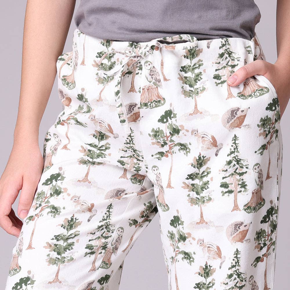 Woodland Stories Flannel Pajama Pants in a Bag