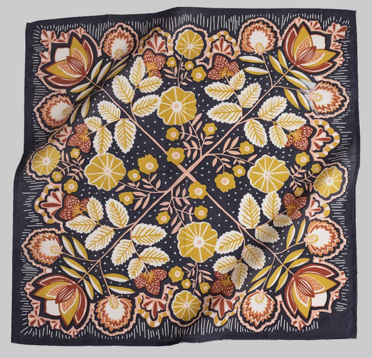 No. 039 Elsie Bandana - Pink Peonies