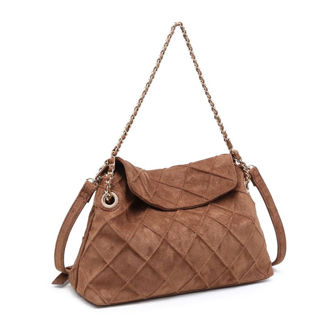 Crew Hobo: Brown - Pink Peonies