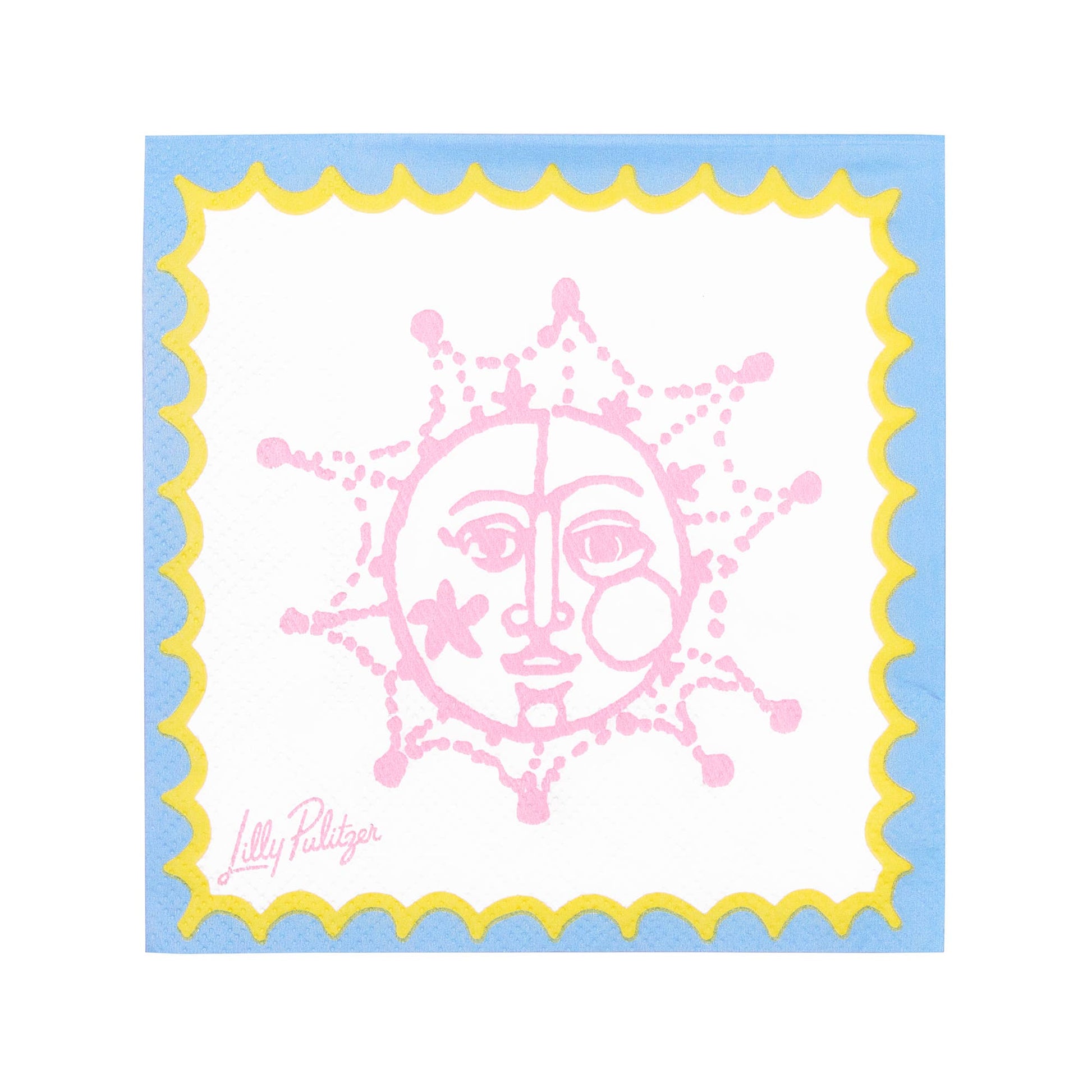 Cocktail Napkins, Sun Tiles Home - Pink Peonies