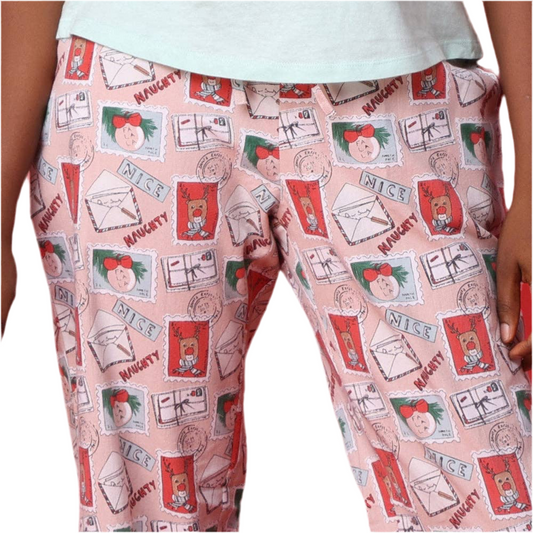 Letters to Santa Flannel Pajama Pants in a Bag