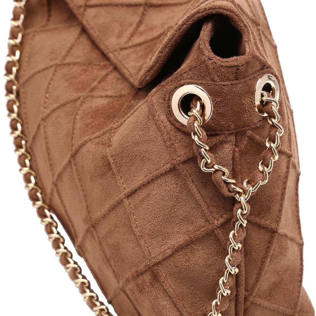 Crew Hobo: Brown - Pink Peonies