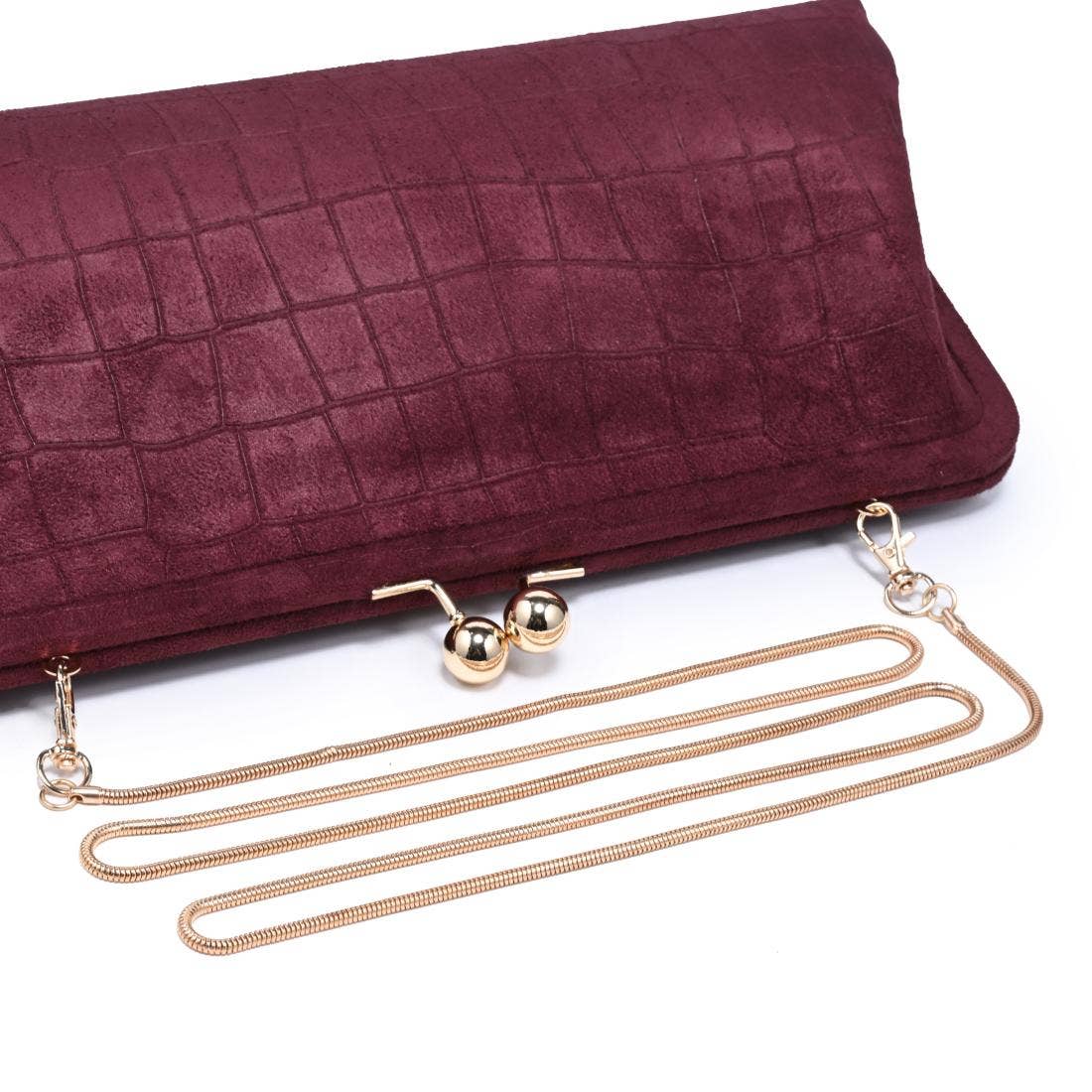 Kristin - SU Clutch: Chocolate - Pink Peonies