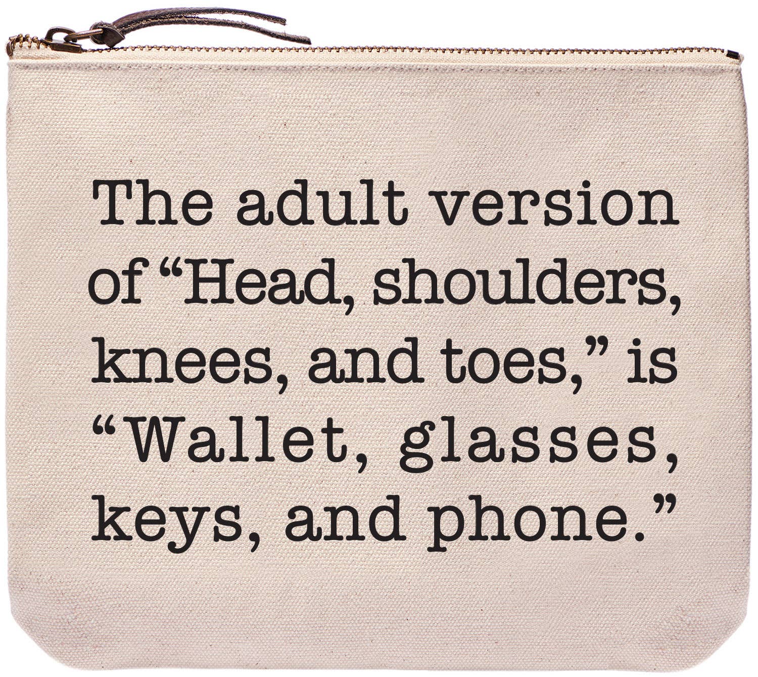 9" Canvas Zipper Pouch: Wallet Glasses Keys and Phone - Pink Peonies