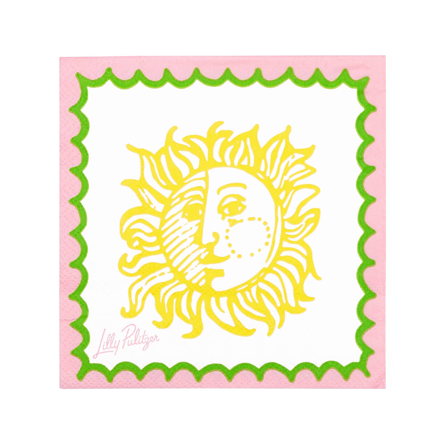 Cocktail Napkins, Sun Tiles Home - Pink Peonies