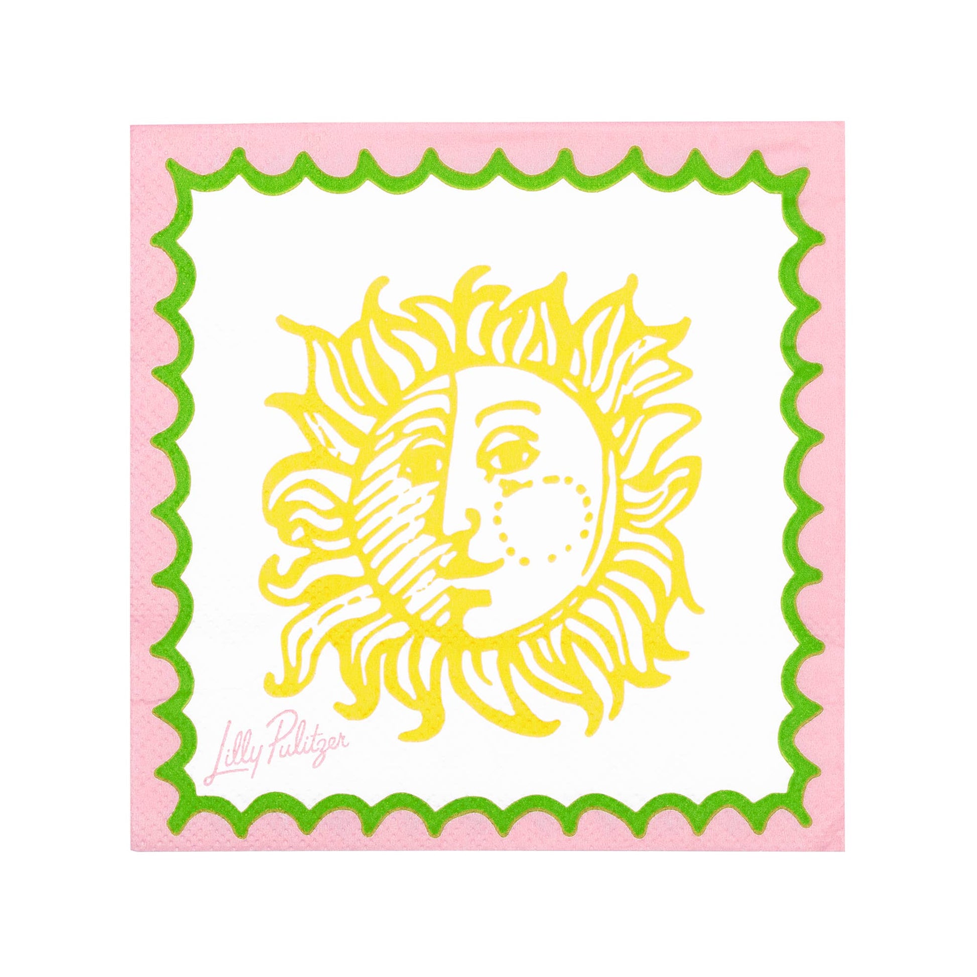Cocktail Napkins, Sun Tiles Home - Pink Peonies