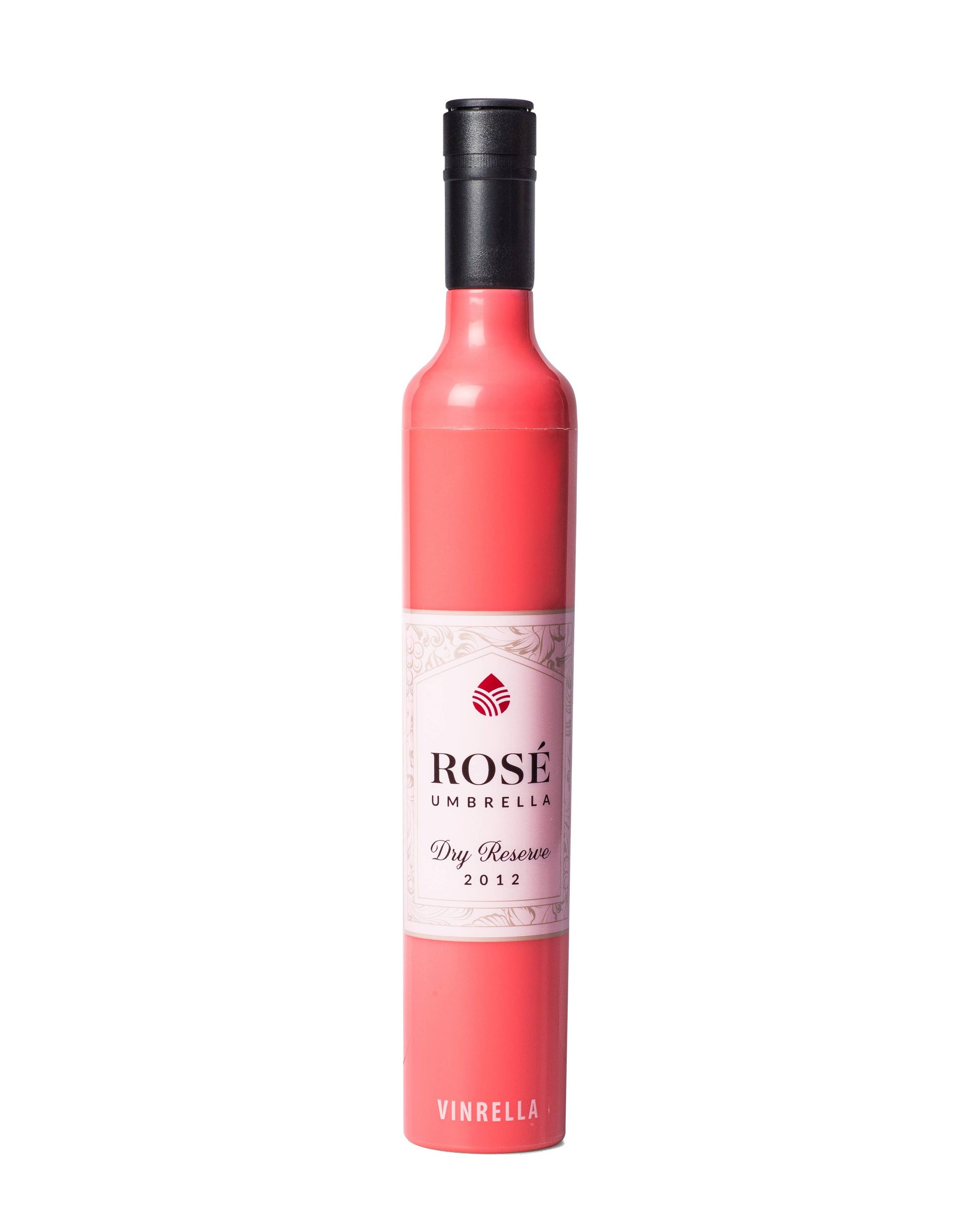Rosé Wine Bottle Umbrella - Pink Peonies