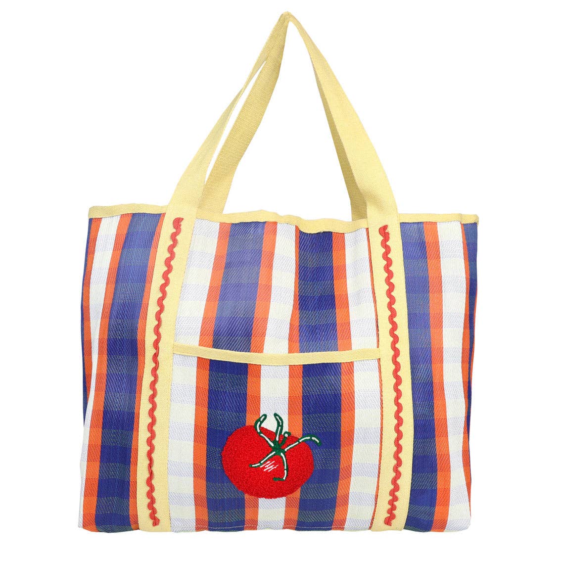 Recycled Plastic Tomato Tote Bag | Spring | Summer | - Pink Peonies