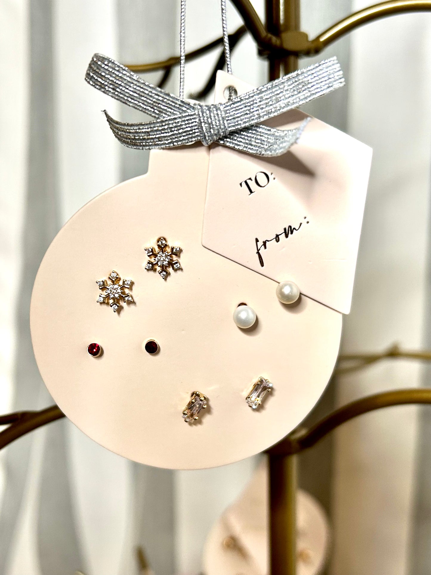 Ornament Petite Holiday Stud Earring Set