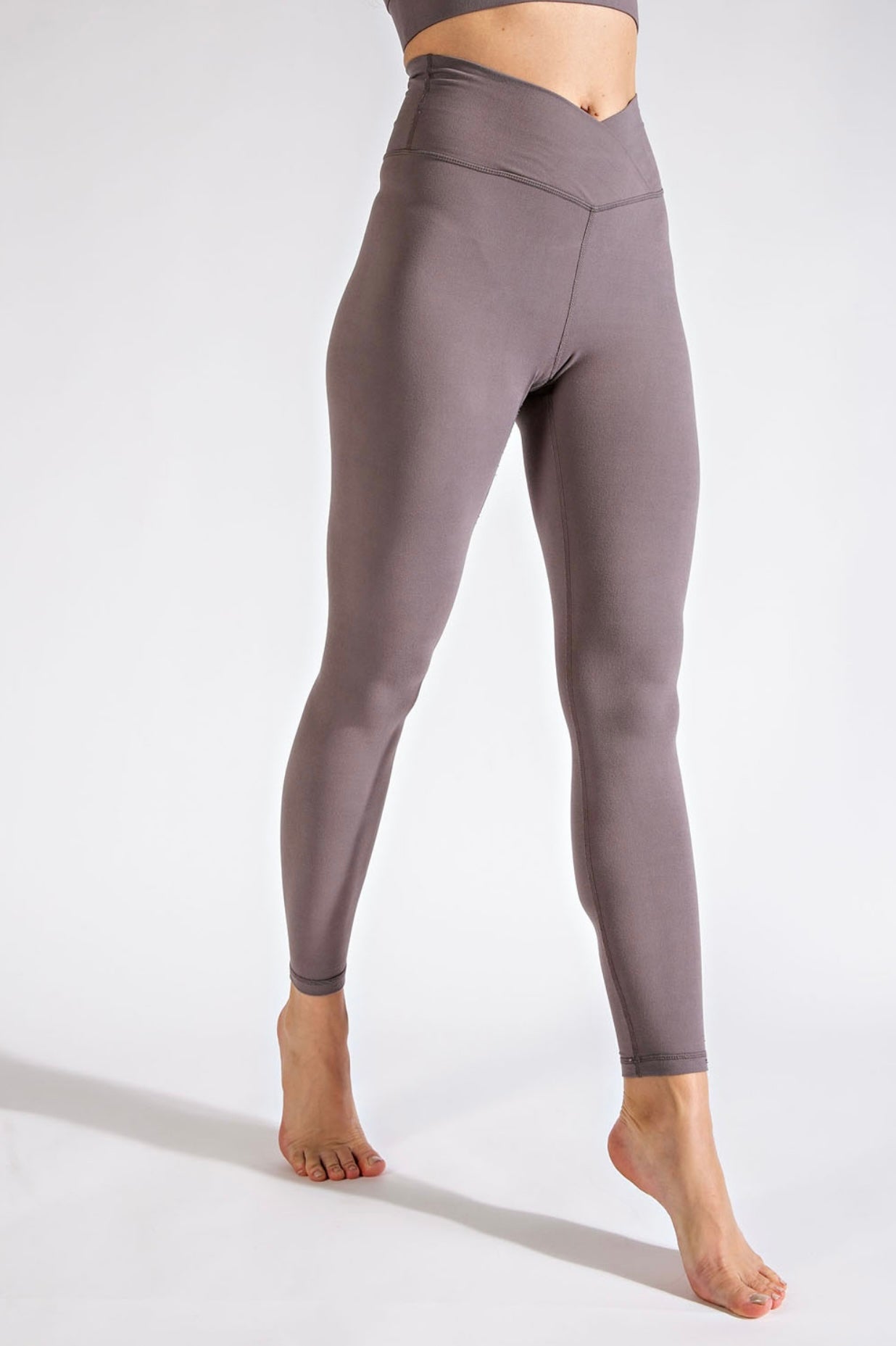 V Waist Full Length Leggings