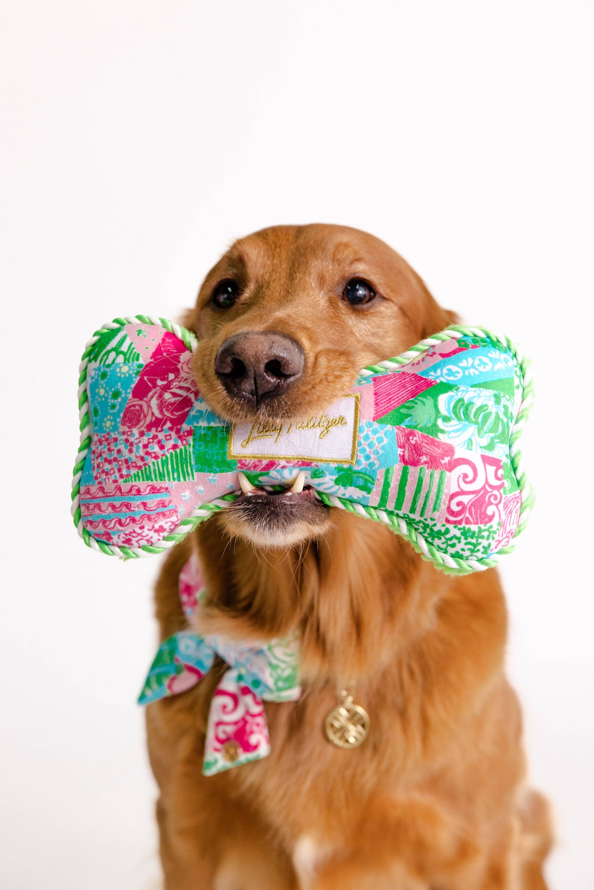 Pet Toy, Crazy Quilt Home - Pink Peonies
