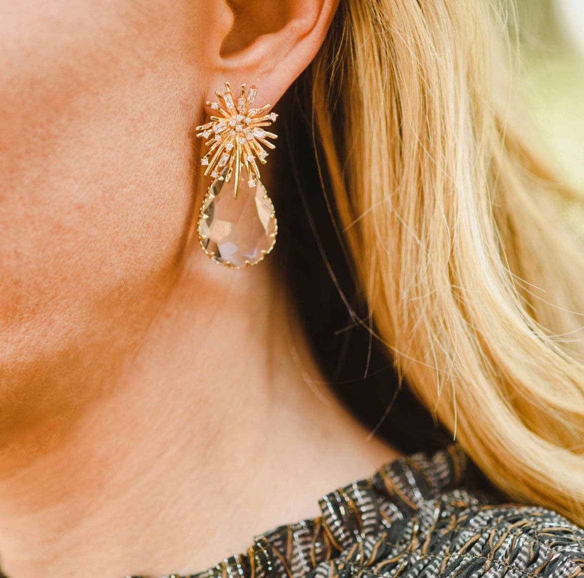 Champagne Drop Earrings