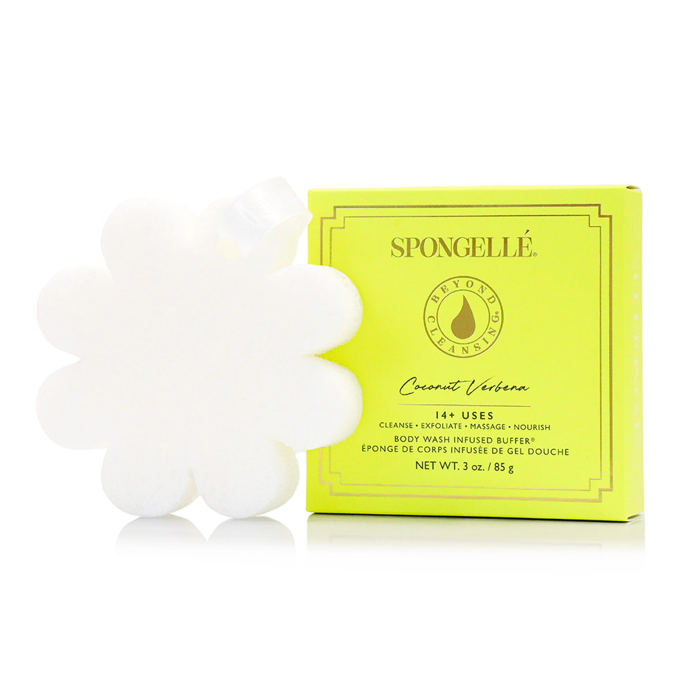 Coconut Verbena Boxed Flower Body Wash Infused Sponge