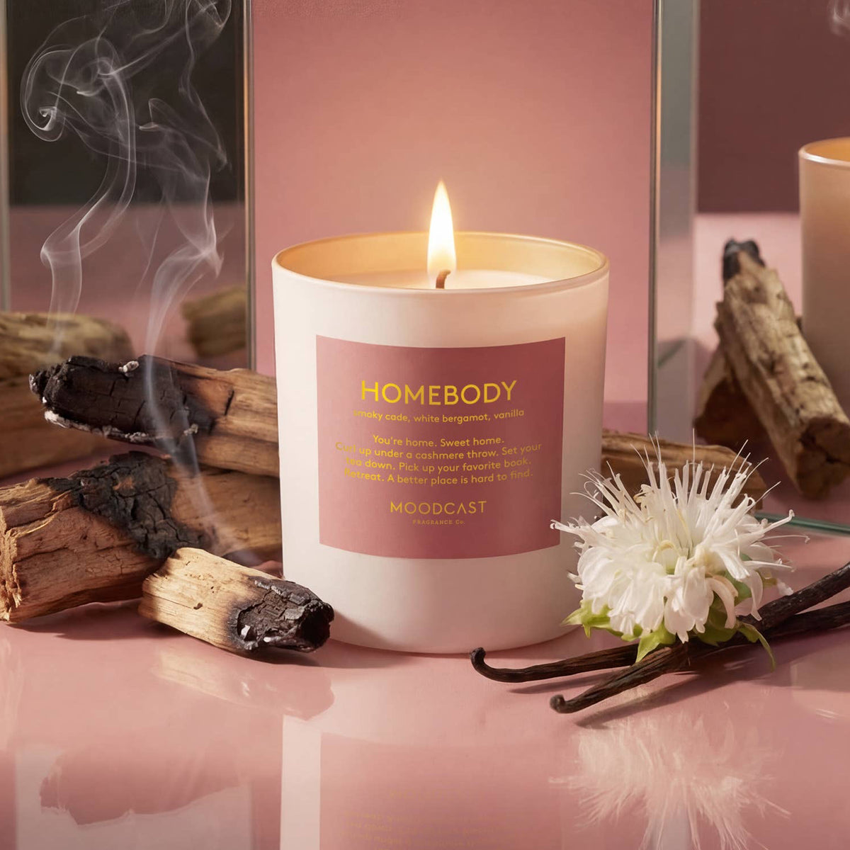 Coconut Wax Candle - Persona - Homebody - 8 oz Glass Jar - Pink Peonies