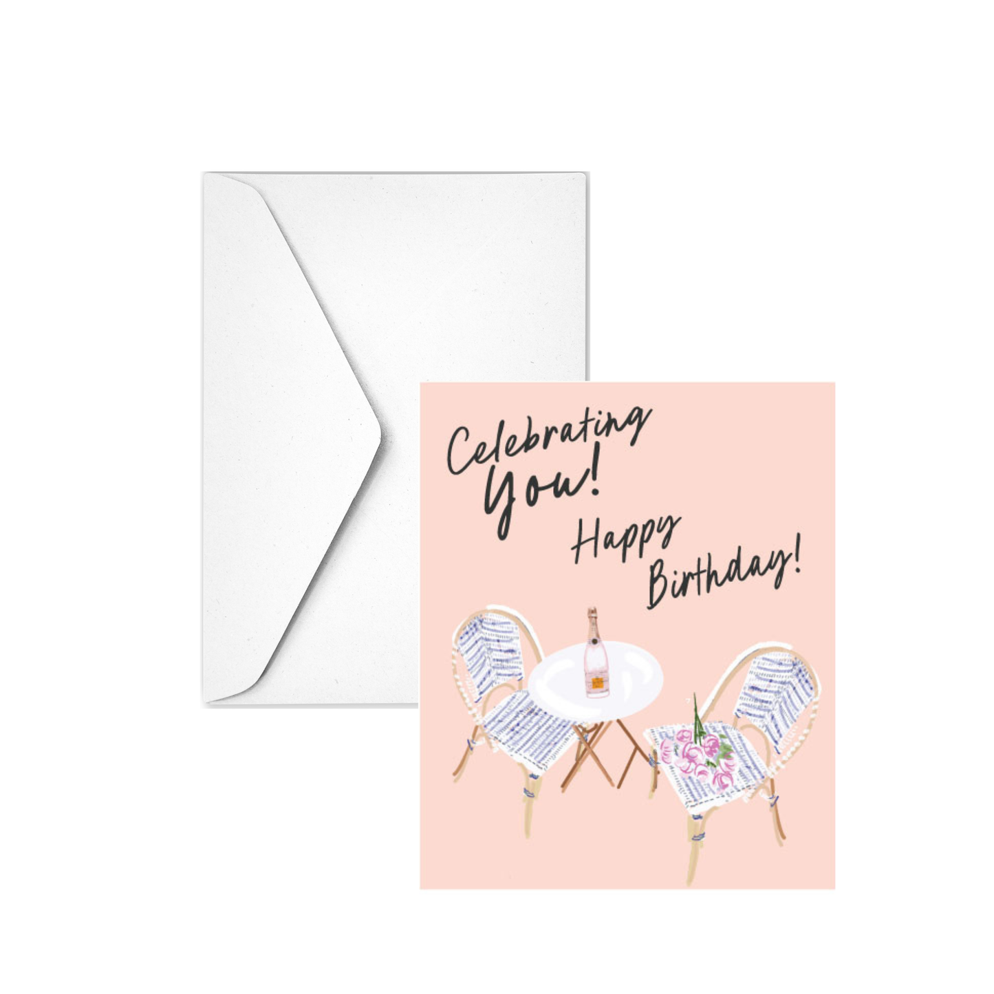 Celebrating You Card - Pink Peonies