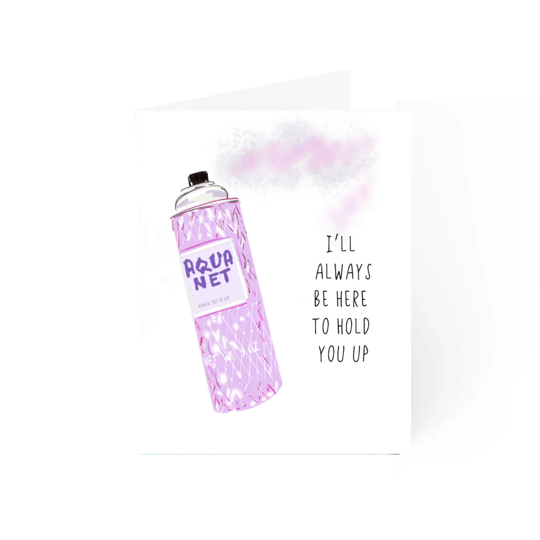 I’ll Hold You Up Card - Pink Peonies