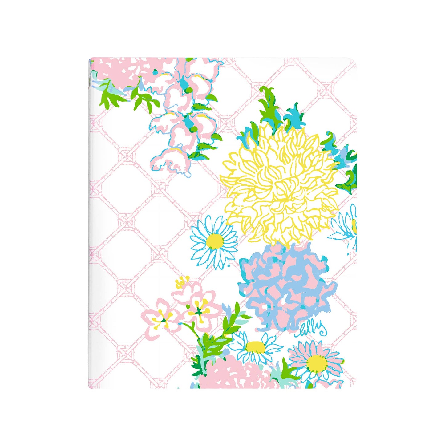 Concealed Spiral Mini Notebook, Lilly Garden Home - Pink Peonies