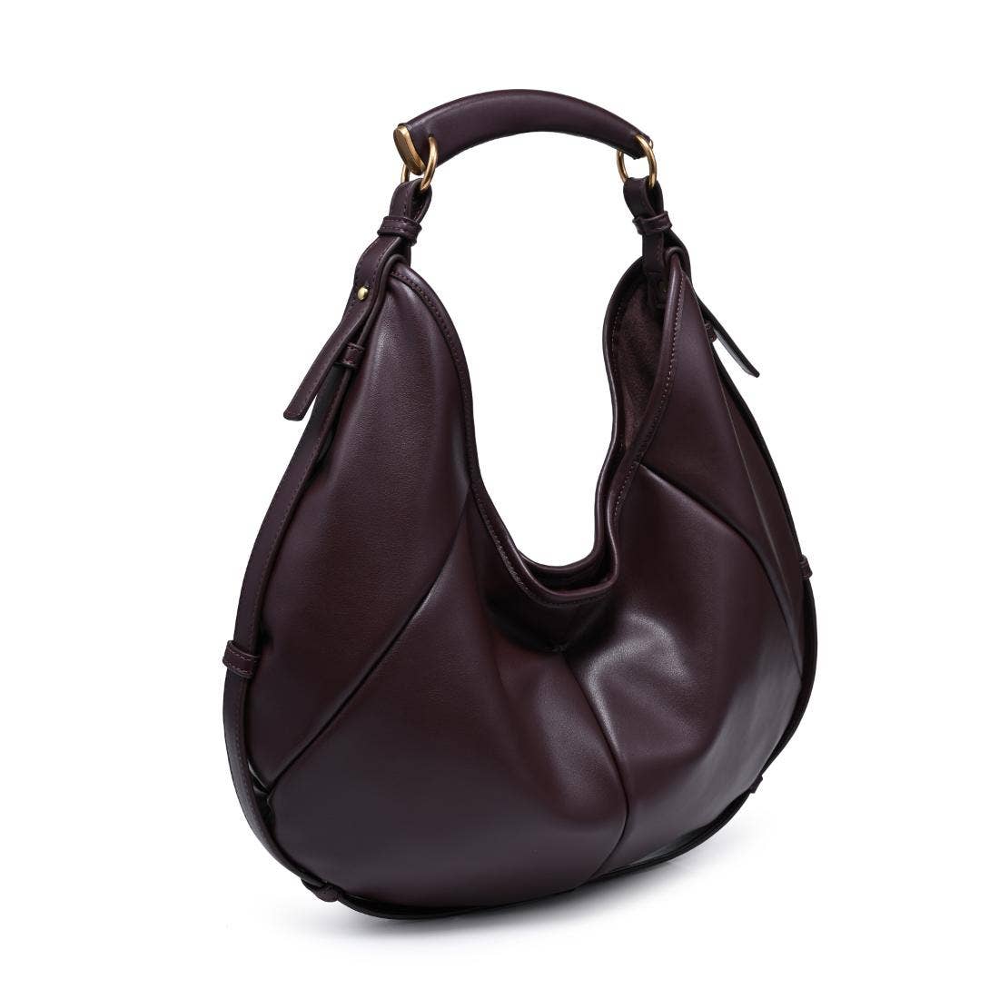 Mcarthy - Large Hobo: Wine - Pink Peonies