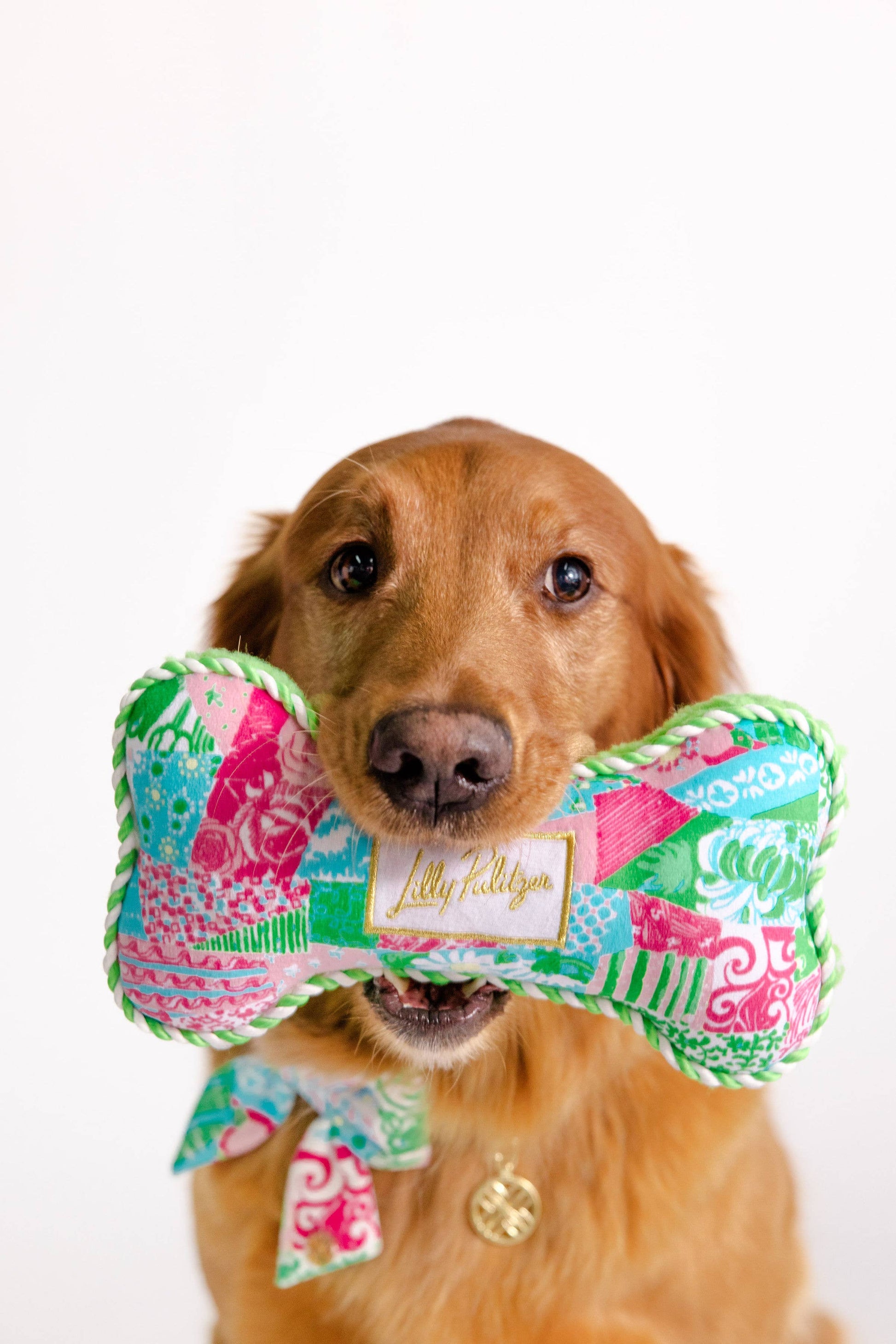 Pet Toy, Crazy Quilt Home - Pink Peonies