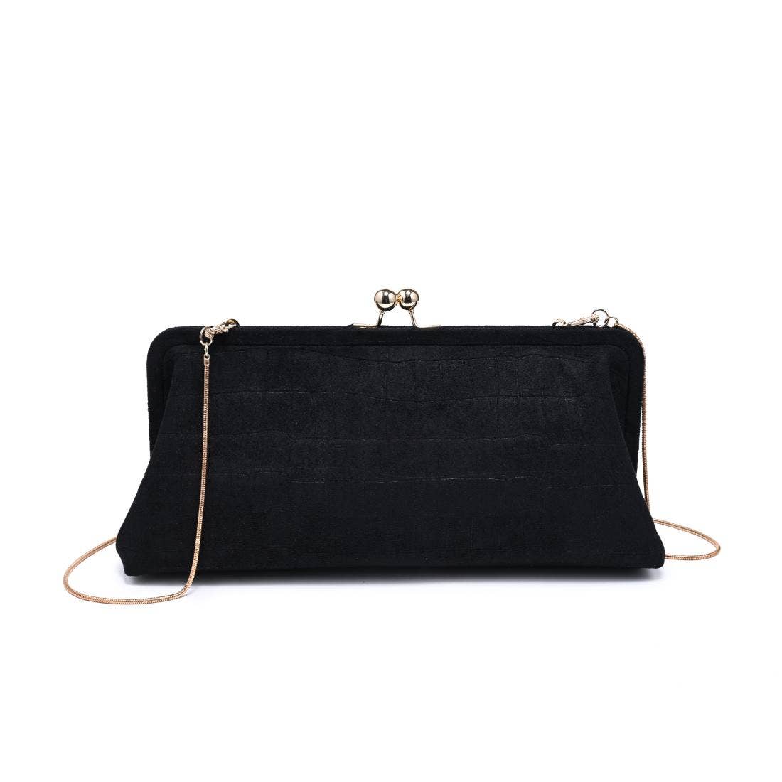 Kristin - SU Clutch: Chocolate - Pink Peonies